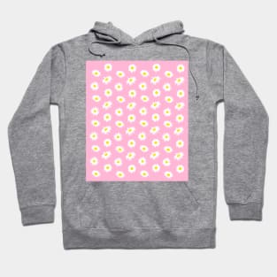 Daisy Ditsy Pattern on Pink Hoodie